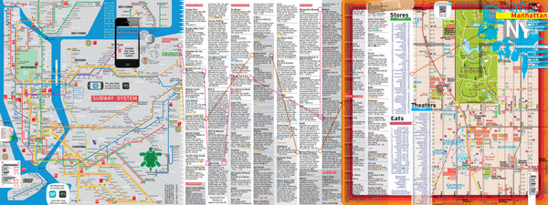 BUNDLE 300  Manhattan Map - POCKET FOLDED VERSION