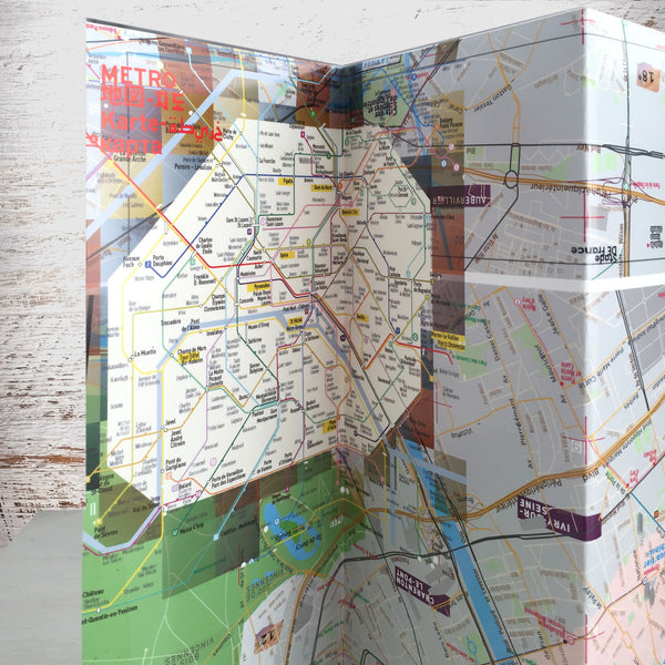 Paris Map Guide - Laminated - Metro - Streets - Museums